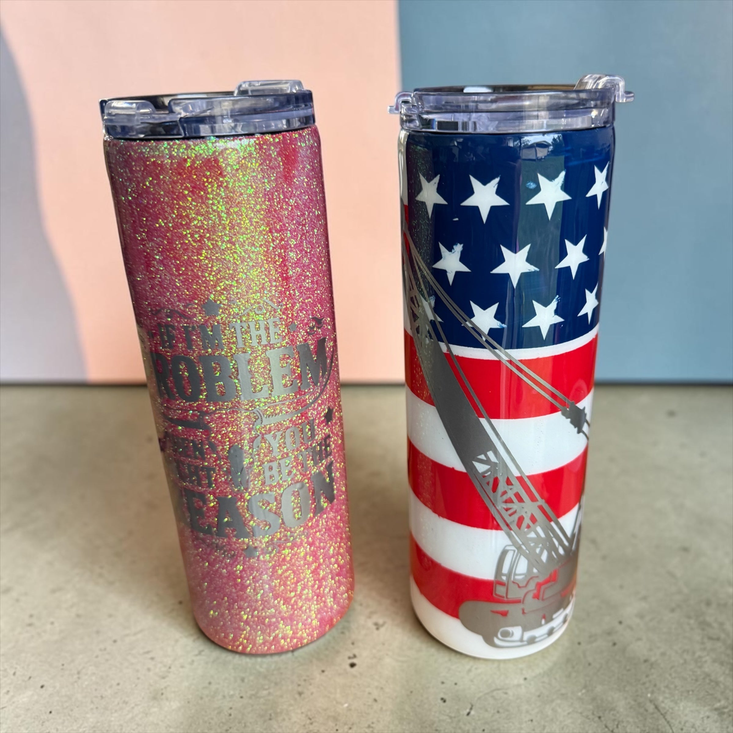 20 oz custom slim tumbler